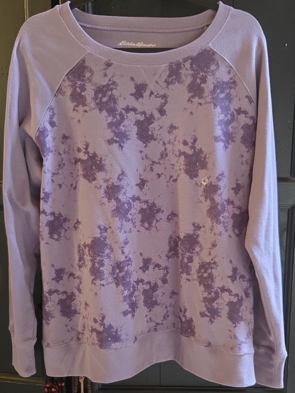 Eddie BAUER light Sweatshirt Purple Tye-dye